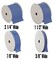 Threadart Grosgrain Ribbon Rolls - 10 yd rolls - 4 Widths 25 Colors - Solid Colors Ribbed Pattern - For Bows, Decorations, Hair Clips, and More